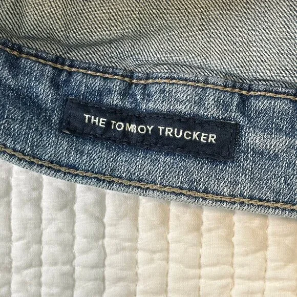 Lucky Brand Denim Tomboy Trucker Jean Jacket Womens Size S - Picture 5 of 8